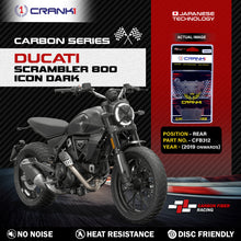 Load image into Gallery viewer, Carbon Brake Pads For Ducati Scrambler 800 Icon Dark (2019 Onwards) - Rear - CFB312 - 1 Set - CRANK1