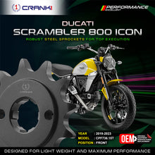 Load image into Gallery viewer, Sprocket For Ducati Scrambler 800 Icon (2019-2023) - Front - CPF736.15T - CRANK1