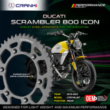 Load image into Gallery viewer, Sprocket For Ducati Scrambler 800 Icon (2019-2023) - Rear - CPR746.46T - CRANK1