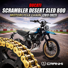 Load image into Gallery viewer, Chain For Ducati Scrambler Desert Sled 800 (2017-2022) - 520 Pitch x 106 Links Gold (ZVMX) - CRANK1