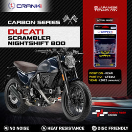 Carbon Brake Pads For Ducati Scrambler Nightshift 800 (2023 Onwards) - Rear - CFB312 - 1 Set - CRANK1