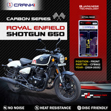 Load image into Gallery viewer, Carbon Brake Pads For Royal Enfield Shotgun 650 (2024-2025) - Front - CFB902 - 1 Set - CRANK1