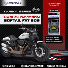 Load image into Gallery viewer, Carbon Brake Pads For Harley Davidson Softail Fat Bob (2018 Onwards) - Front - CFB692 - 2 Sets - CRANK1