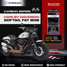 Load image into Gallery viewer, Carbon Brake Pads For Harley Davidson Softail Fat Bob (2018 Onwards) - Rear - CFB017 - 1 Set - CRANK1
