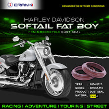 Load image into Gallery viewer, Fork Dust Seals Pair For Harley Davidson Softail Fat Boy (2004-2017) - CPD57-115 - CRANK1