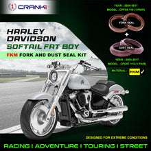 Load image into Gallery viewer, Fork And Dust Seals Kit For Harley Davidson Softail Fat Boy (2004-2017) - CRANK1