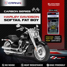 Load image into Gallery viewer, Carbon Brake Pads For Harley Davidson Softail Fat Boy (2015-2017) - Front - CFB692 - 1 Set - CRANK1
