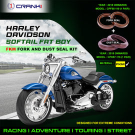 Fork And Dust Seals Kit For Harley Davidson Softail Fat Boy (2018 Onwards) - CRANK1