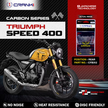 Load image into Gallery viewer, Carbon Brake Pads For Triumph Speed 400 - Rear - CFB312 - 1 Set - CRANK1
