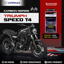 Load image into Gallery viewer, Carbon Brake Pads For Triumph Speed T4 - Rear - CFB312 - 1 Set - CRANK1