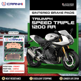 Sintered Brake Pads For Triumph Speed Triple 1200 RR (2021 Onwards) - Front - CB744 - 2 Sets - CRANK1