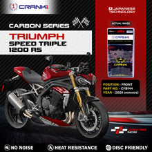 Load image into Gallery viewer, Carbon Brake Pads For Triumph Speed Triple 1200 RS (2021 Onwards) - Front - CFB744 - 2 Sets - CRANK1