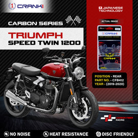 Carbon Brake Pads For Triumph Speed Twin 1200 (2019-2020) - Rear - CFB412 - 1 Set - CRANK1