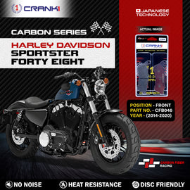 Carbon Brake Pads For Harley Davidson Sportster Forty Eight (2014-2020) - Front - CFB046 - 1 Set - CRANK1