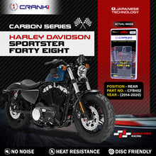 Load image into Gallery viewer, Carbon Brake Pads For Harley Davidson Sportster Forty Eight (2014-2020) - Rear - CFB452 - 1 Set - CRANK1