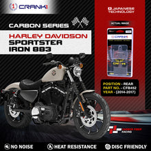 Load image into Gallery viewer, Carbon Brake Pads For Harley Davidson Sportster Iron 883 (2014-2017) - Rear - CFB452 - 1 Set - CRANK1