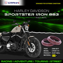 Load image into Gallery viewer, Fork Dust Seals Pair For Harley Davidson Sportster Iron 883 (2009-2017) - CPD57-111 - CRANK1