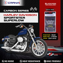 Load image into Gallery viewer, Carbon Brake Pads For Harley Davidson Sportster SuperLow (2011-2013) - Rear - CFB783 - 1 Set - CRANK1