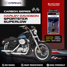 Load image into Gallery viewer, Carbon Brake Pads For Harley Davidson Sportster SuperLow (2014-2020) - Front - CFB046 - 1 Set - CRANK1
