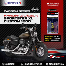 Load image into Gallery viewer, Carbon Brake Pads For Harley Davidson Sportster XL Custom 1200 (2014-2016) - Front - CFB046 - 1 Set - CRANK1