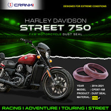 Load image into Gallery viewer, Fork Dust Seals Pair For Harley Davidson Street 750 (2014-2021) - CPD57-158 - CRANK1
