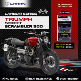 Carbon Brake Pads For Triumph Street Scrambler 900 - Rear - CFB412 - 1 Set - CRANK1