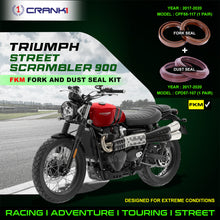 Load image into Gallery viewer, Fork And Dust Seals Kit For Triumph Street Scrambler 900 (2017-2020) - CRANK1