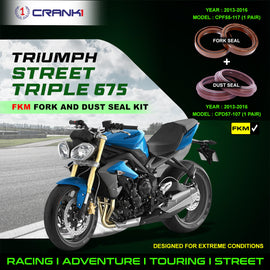 Fork And Dust Seals Kit For Triumph Street Triple 675 (2013-2016) - CRANK1