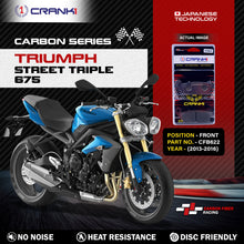 Load image into Gallery viewer, Carbon Brake Pads For Triumph Street Triple 675 (2013-2016) - Front - CFB622 - 2 Sets - CRANK1