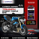Carbon Brake Pads For Triumph Street Triple 675 (2013-2016) - Rear - CFB312 - 1 Set - CRANK1