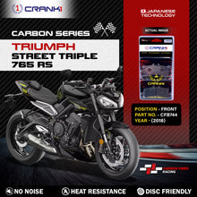 Load image into Gallery viewer, Carbon Brake Pads For Triumph Street Triple 765 RS (2018) - Front - CFB744 - 2 Sets - CRANK1