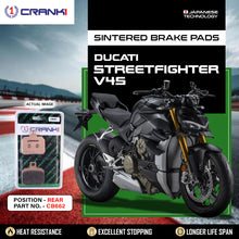 Load image into Gallery viewer, Sintered Brake Pads For Ducati Streetfighter V4S  - Rear - CB662 - 1 Set - CRANK1