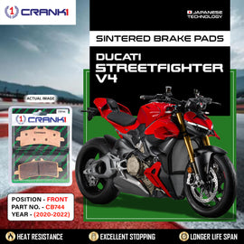 Sintered Brake Pads For Ducati Streetfighter V4 (2020-2022) - Front - CB744 - 2 Sets - CRANK1