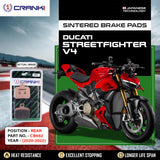 Sintered Brake Pads For Ducati Streetfighter V4 (2020-2022) - Rear - CB662 - 1 Set - CRANK1