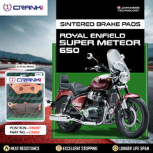 Load image into Gallery viewer, Sintered Brake Pads For Royal Enfield Super Meteor 650 - Front - CB902 - 1 Set - CRANK1