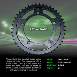 Sprocket For Suzuki Bandit (2007-2015) - Rear - CPR1800.43T - CRANK1