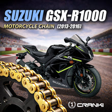 Load image into Gallery viewer, Chain For Suzuki GSX-R1000 (2013-2016) - 525 Pitch x 120 Links Gold (ZVMX) - CRANK1