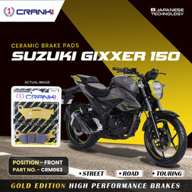 Ceramic Brake Pad For Suzuki Gixxer 150 - Front - CRM063 - 1 Set - CRANK1