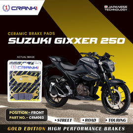 Ceramic Brake Pad For Suzuki Gixxer 250 - Front - CRM063 - 1 Set - CRANK1