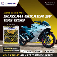 Load image into Gallery viewer, Ceramic Brake Pad For Suzuki Gixxer SF 155 BS6 - Rear - CRM359 - 1 Set - CRANK1