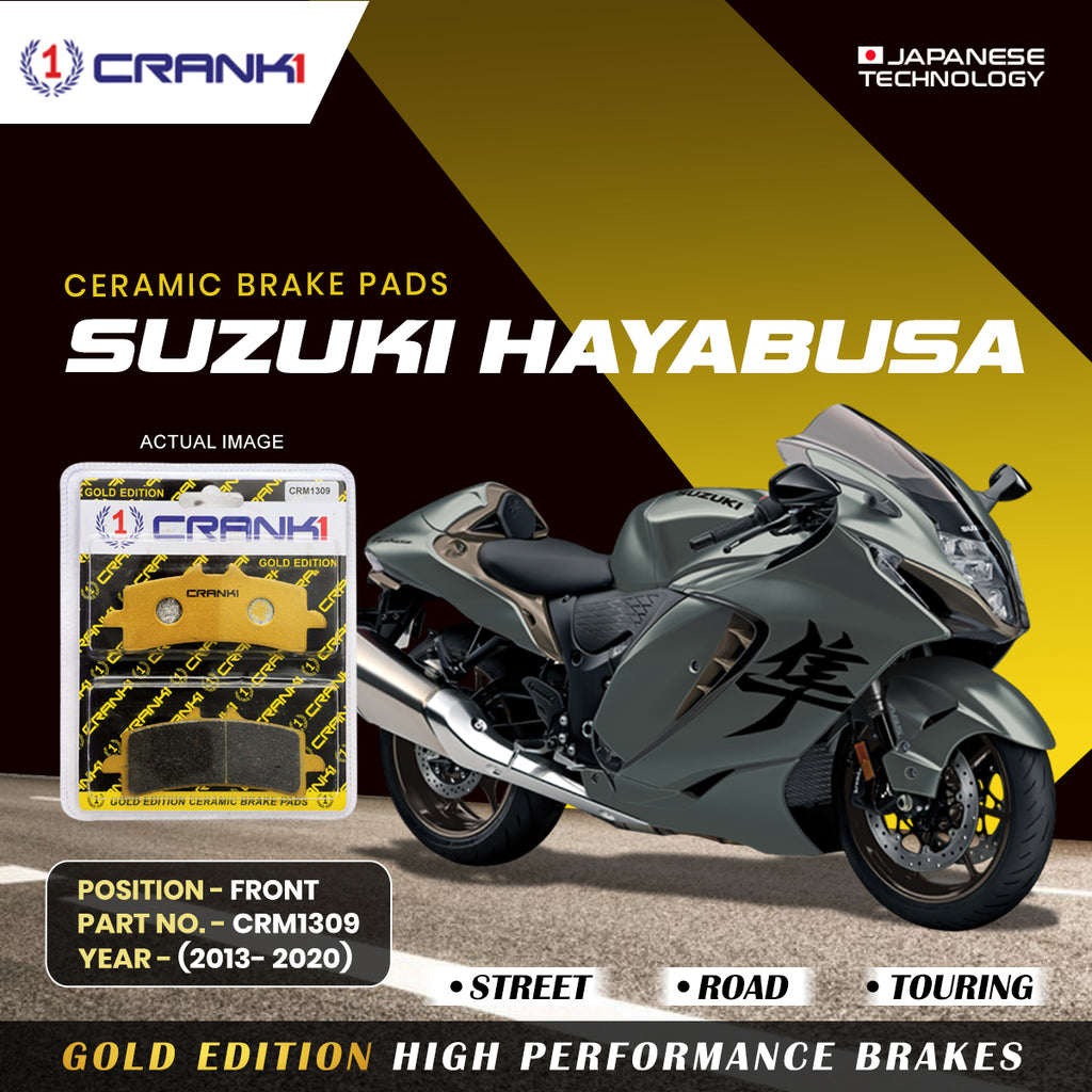 Ceramic Brake Pad For Suzuki Hayabusa (2013-2020) - Front - CRM1309 - 2 Sets - CRANK1