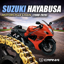 Load image into Gallery viewer, Chain For Suzuki Hayabusa (2008-2020) - 530 Pitch x 118 Links Gold (ZVMX) - CRANK1