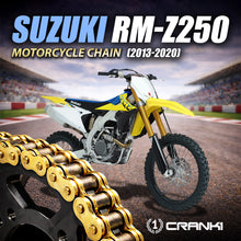 Load image into Gallery viewer, Chain For Suzuki RM-Z250 (2013-2020) - 520 Pitch x 114 Links Gold (ZVMX) - CRANK1