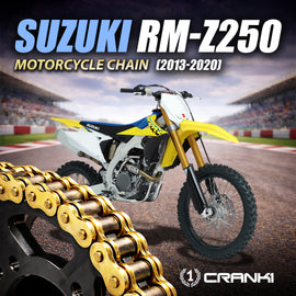 Chain For Suzuki RM-Z250 (2013-2020) - 520 Pitch x 114 Links Gold (ZVMX) - CRANK1