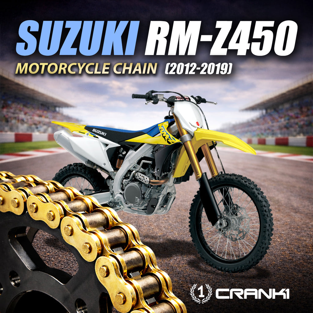 Chain For Suzuki RM-Z450 (2012-2019) - 520 Pitch x 114 Links Gold (ZVMX) - CRANK1