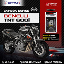 Load image into Gallery viewer, Carbon Brake Pads For Benelli TNT 600i (2014 Onwards) - Rear - CFB662 - 1 Set - CRANK1