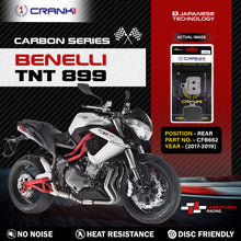 Load image into Gallery viewer, Carbon Brake Pads For Benelli TNT 899 (2017-2019) - Rear - CFB662 - 1 Set - CRANK1