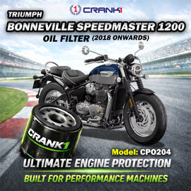 Oil Filter For Triumph Bonneville Speedmaster 1200 (2018 Onwards) - CPO204 - CRANK1