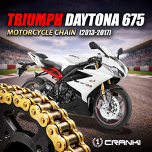 Load image into Gallery viewer, Chain For Triumph Daytona 675 (2013-2017) - 525 Pitch x 116 Links Gold (ZVMX) - CRANK1