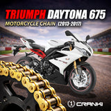 Chain For Triumph Daytona 675 (2013-2017) - 525 Pitch x 116 Links Gold (ZVMX) - CRANK1